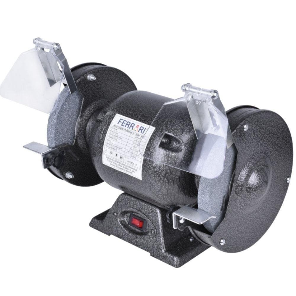 Moto Esmeril 6`` Para Bancada 360w 1/2cv Bivolt Ferrari