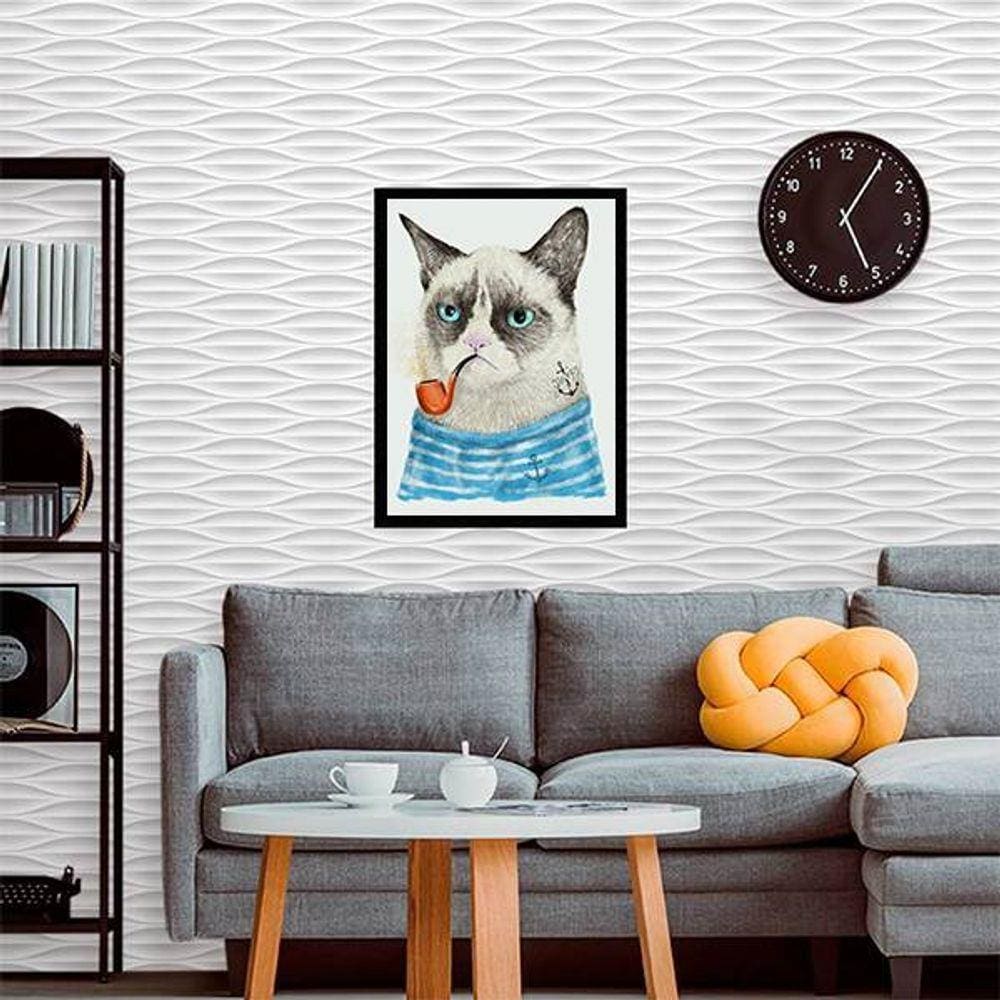Quadro Decorativo Gato Marinheiro