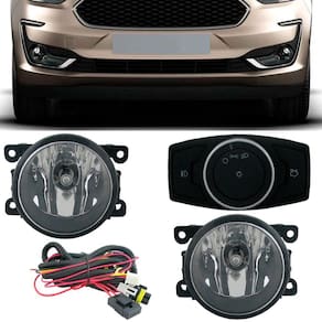 Kit Farol de Milha Neblina Ford Novo Ka 2019 2020 2021