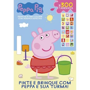 Peppa Pig - Prancheta para Colorir com Adesivos