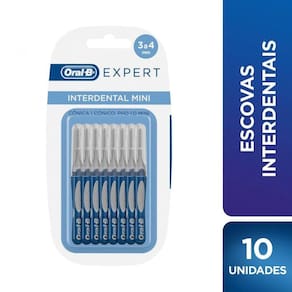 Kit Escova Dental Oral B Expert Interdental Mini Com 10 Unidades