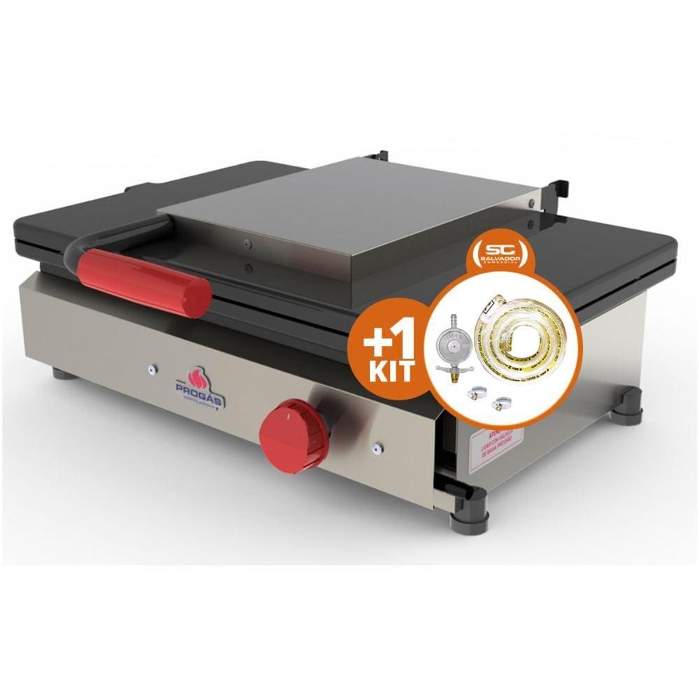 KIT - Sanduicheira Grill Gás PR-500G + Kit Gás - Progás