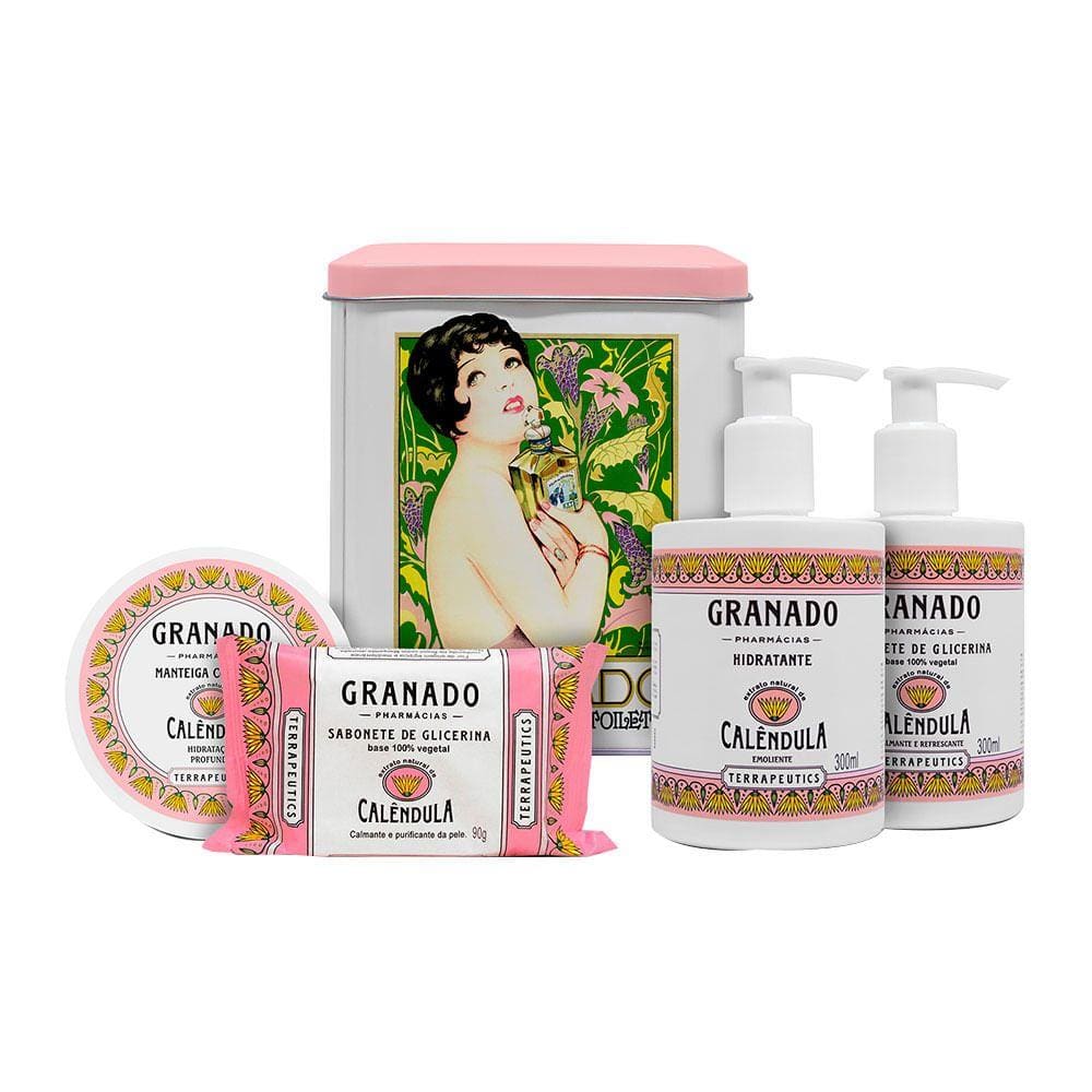 Granado Terrapeutics Kit - Sabonete + Sabonete Líquido + Hidratante + Manteiga Corporal + Lata Kit