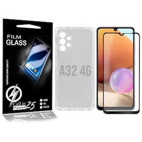 Capa Anti Impacto + Pelicula De Vidro Full 3D Galaxy A32 4g A325 (Tela 6.4) - Cell In Power25