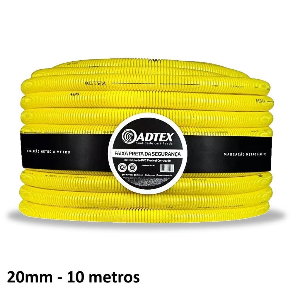Conduite Adtex 20mm 1/2 Antichama 10m Corrugado Eletrodut