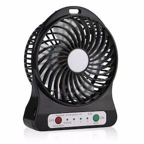 Mini Ventilador Portátil Bateria Recarregável 3 Velocidades