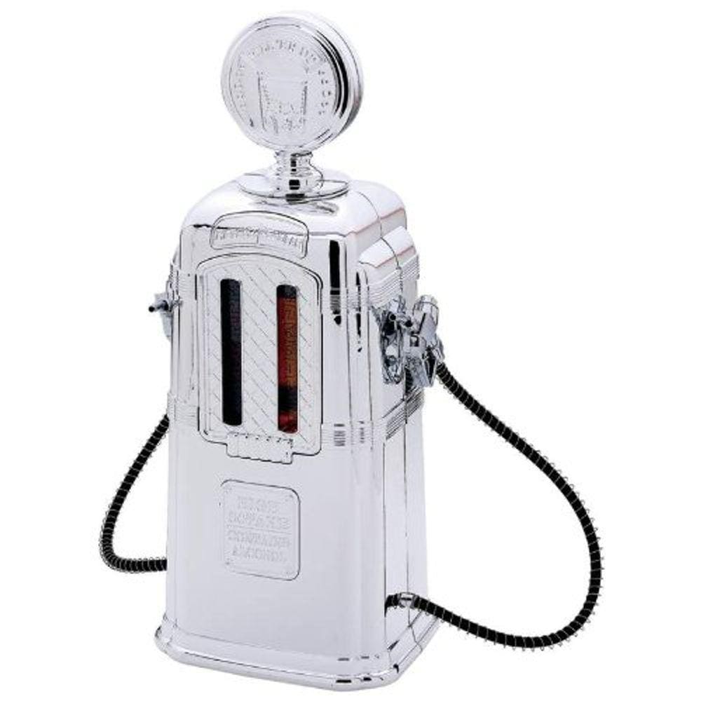 Dispenser Bebidas Duplo Bomba de Gasolina Retrô Vintage Cromado - GT451 Lorben