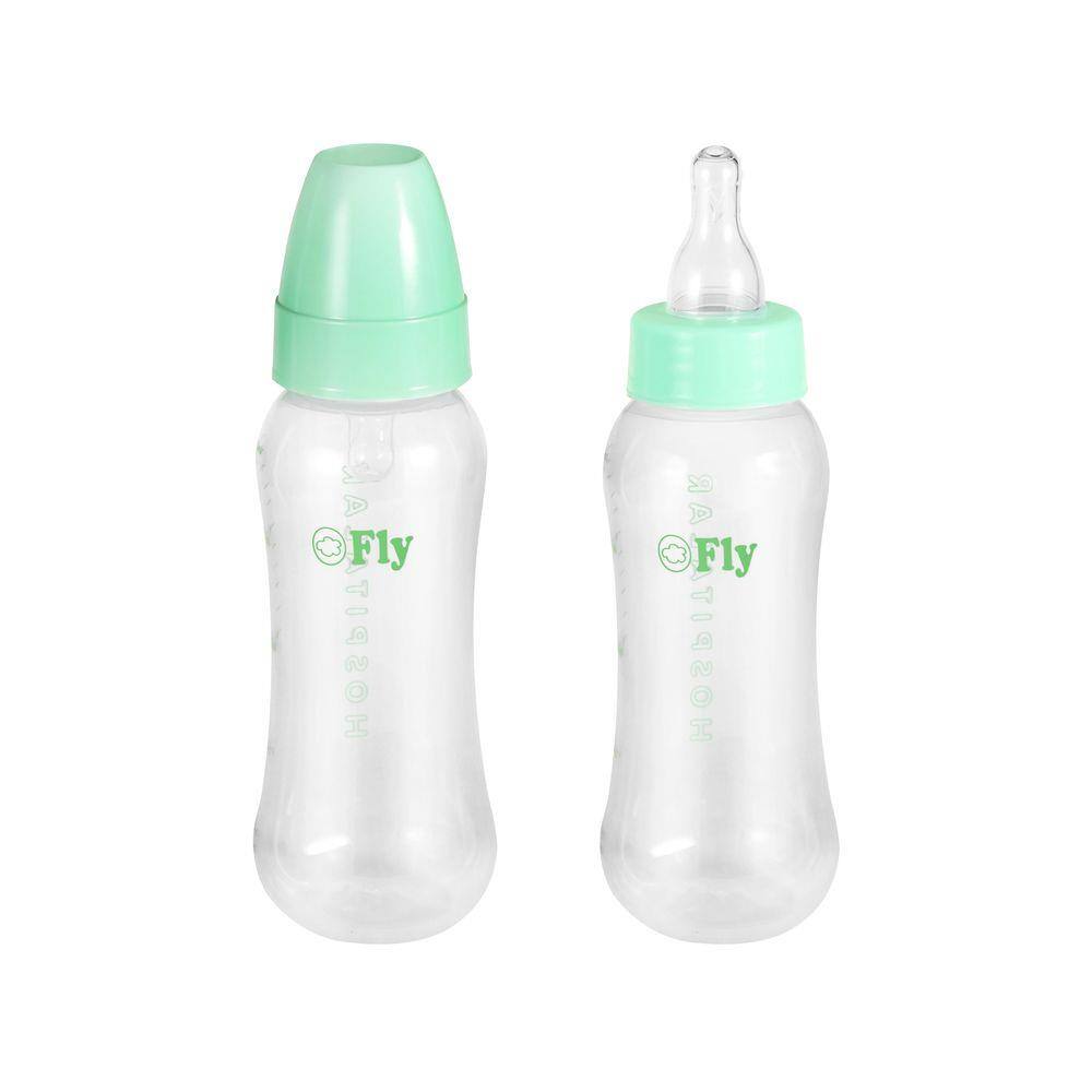 Mamadeira Hospitalar Autoclavável 250ml Bico Redondo Fly