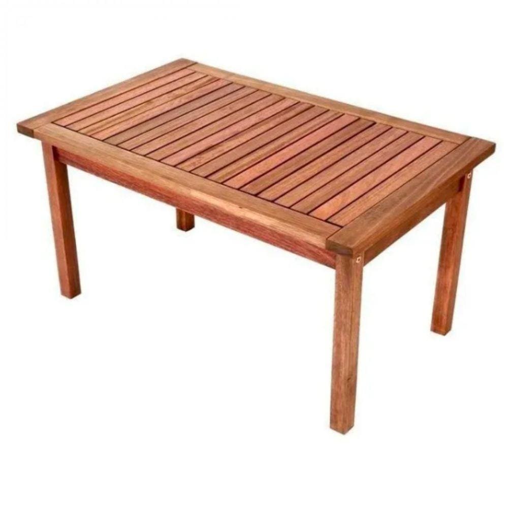 Mesa Lateral para Jardim Madeira Maciça Taj Cedro Rosa Madeira
