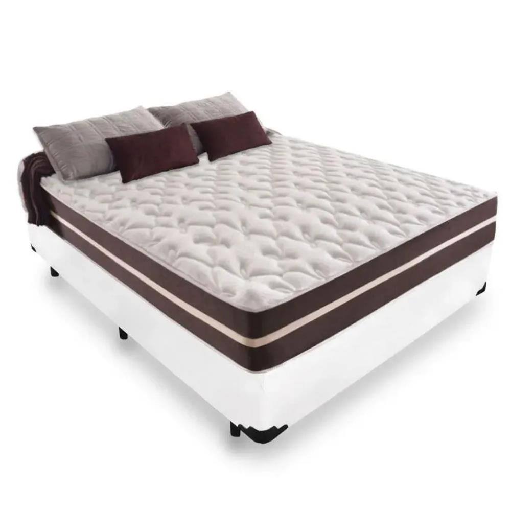 Cama casal box bau conjunto | Ponto