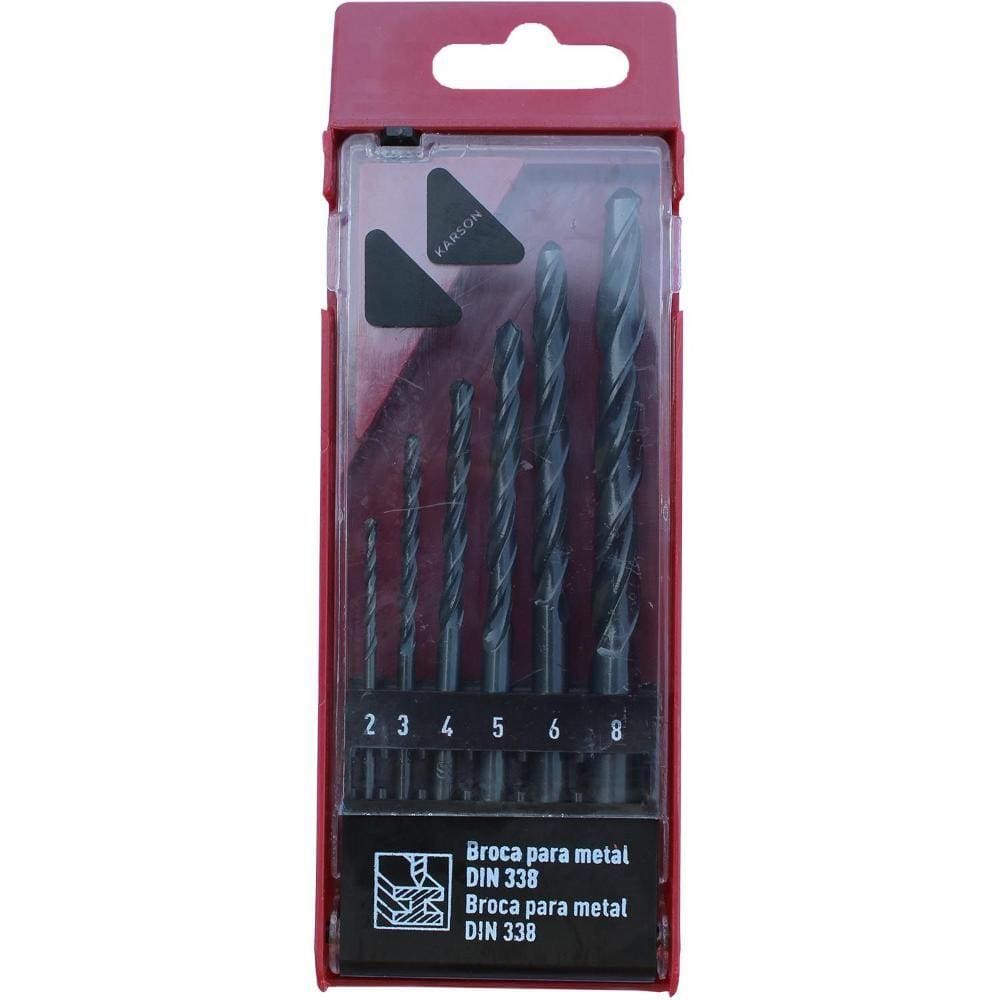 Conjunto Brocas Metal 6 Peças, Redline - Allcraft Karson