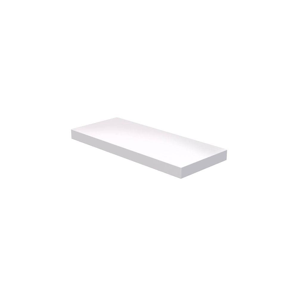 Prateleira Suporte Embutido 60x25cm Branca - Conceito