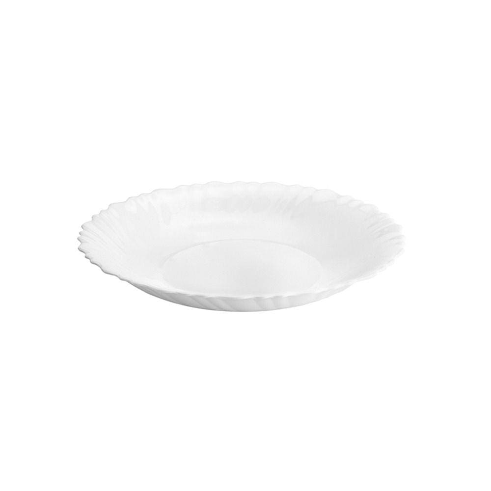 Prato Fundo Vidro Opalino 23Cm Feston 5830