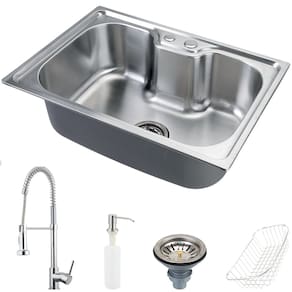 Cuba Para Cozinha Gourmet Pia Aço Inox Com Acessórios Nawa 50 cm E Torneira Envira Pingoo.casa