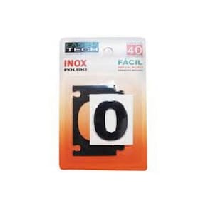 Algarismo Para Apartamentos - Nº 0 - Inox Polido - 4cm
