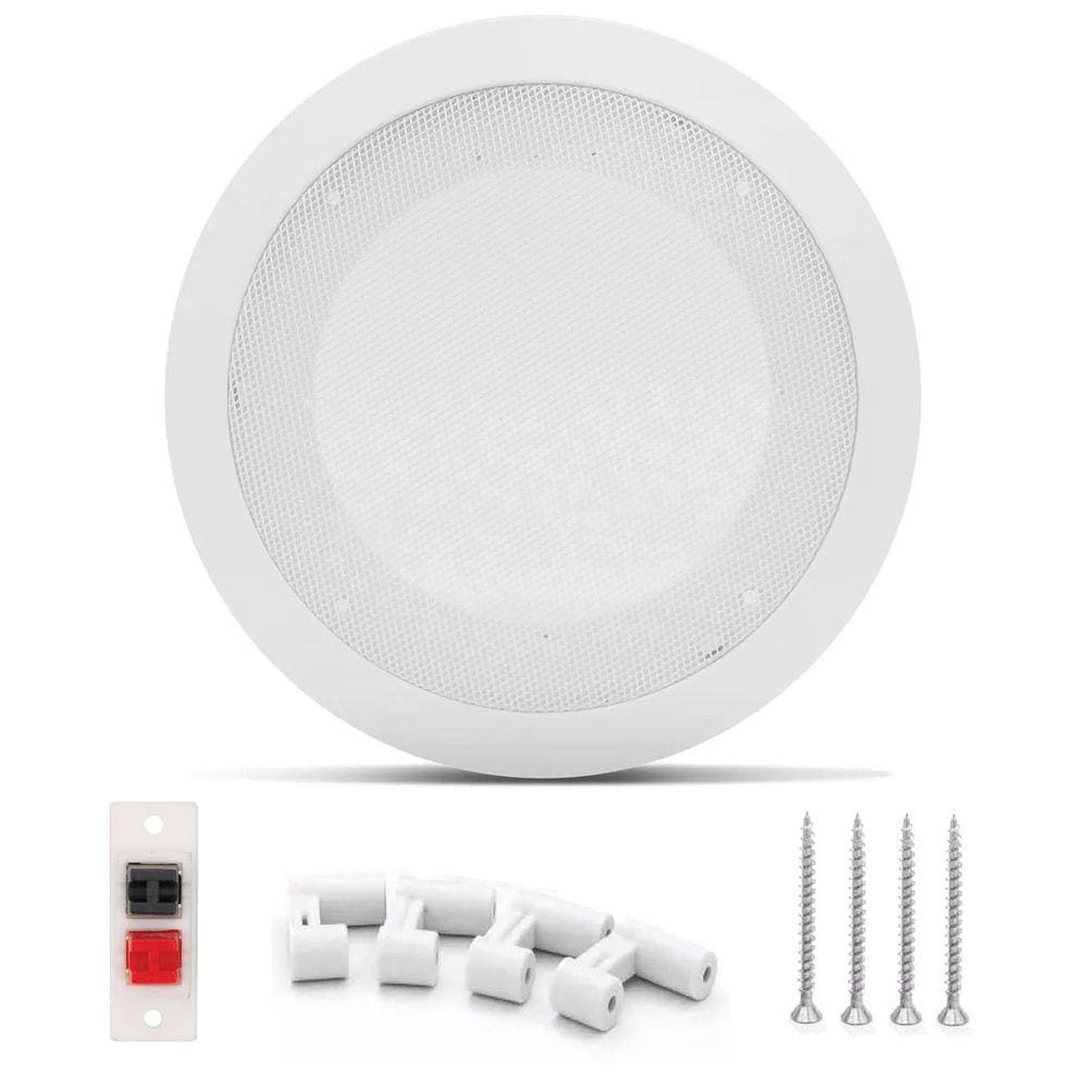 BASE ARANDELA DE TETO DE METAL PARA ALTO FALANTE 6" GESSO - 1 PEÇA