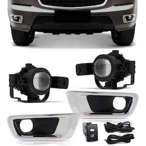 Kit Farol de Milha Neblina Chevrolet S10 S-10 e Trailblazer 2012 2013 2014 2015