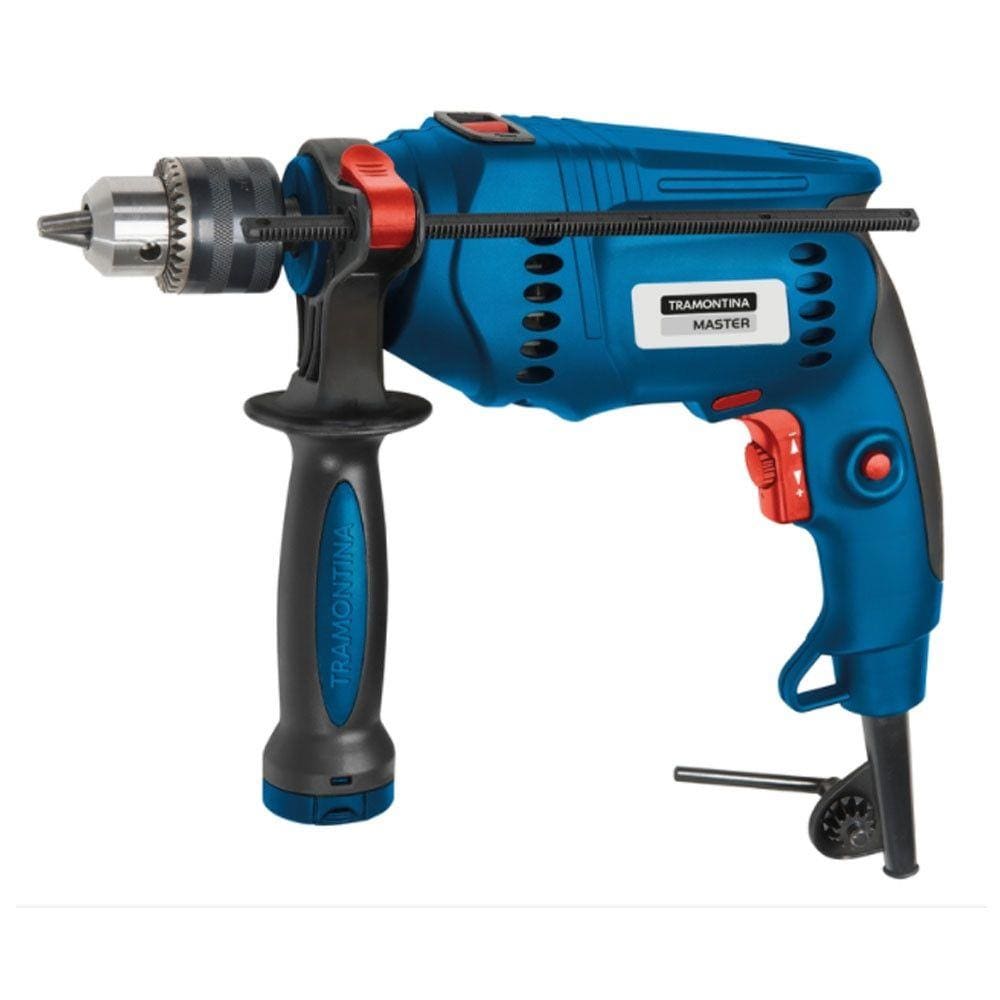 Furadeira de Impacto 600 W 1/2 Tramontina Uso Profissional 42410021