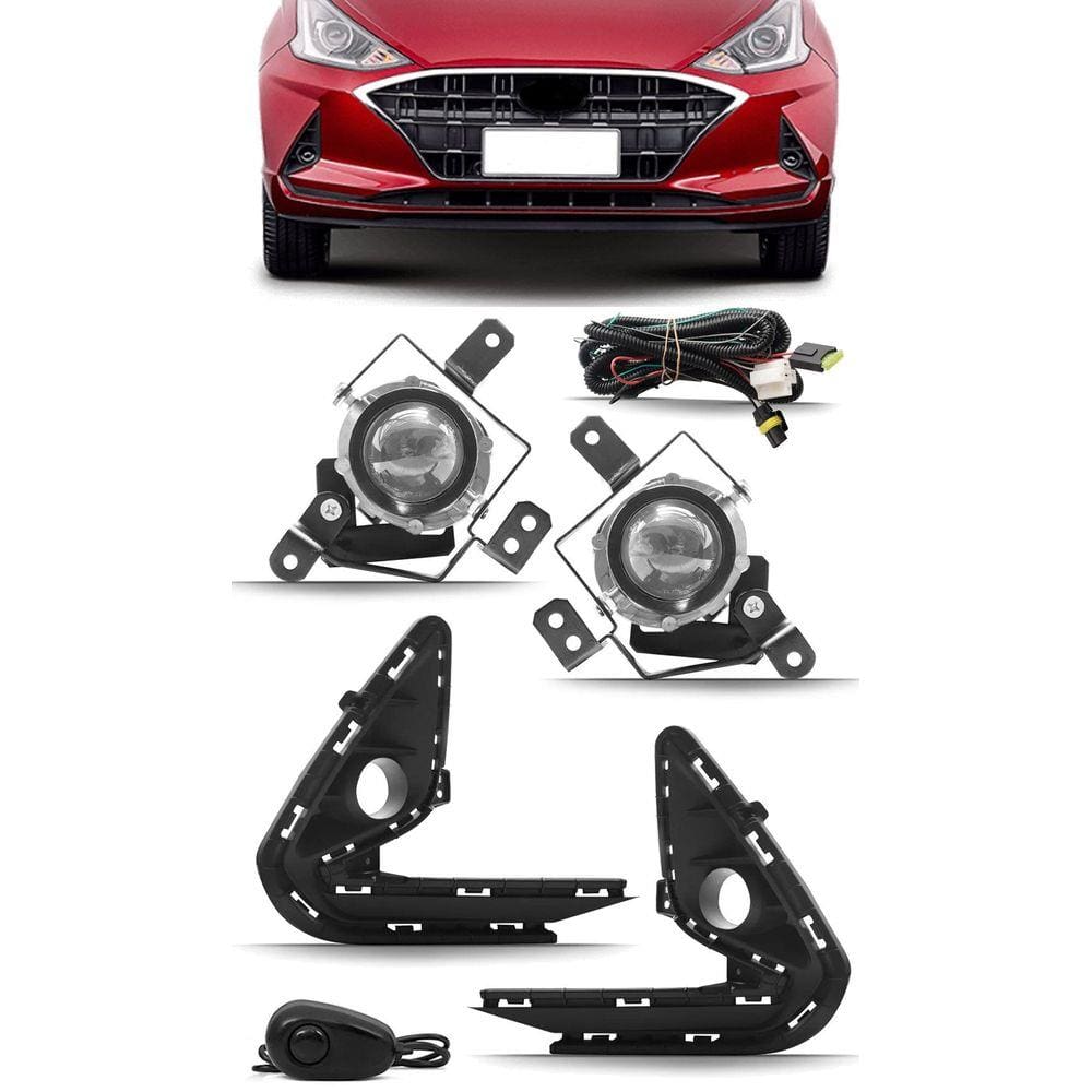 Kit Farol de Milha Neblina Hyundai HB20 HB20S 2020 2021