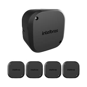 Kit 5 Caixas de Passagem Plástica Câmeras Bullet/Dome Externo VBOX 1100 E BLACK Intelbras
