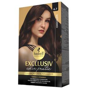 Kit Tintura Haskell Excllusiv Color Pratic Chocolate 6.7