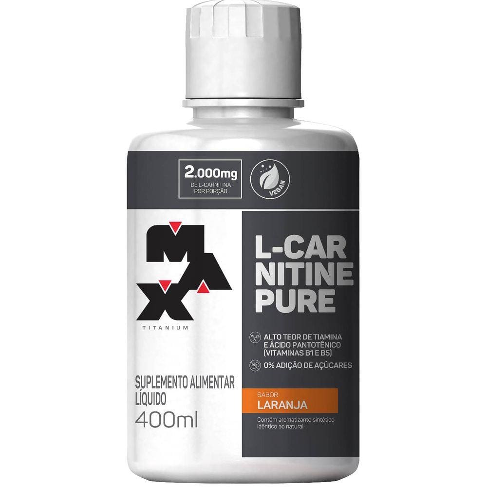 L-Carnitine Pure Max Titanium Laranja 400Ml