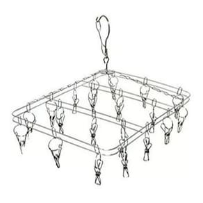Mini Varal De Calcinha Roupas Intimas 100% Inox 20 Clipes