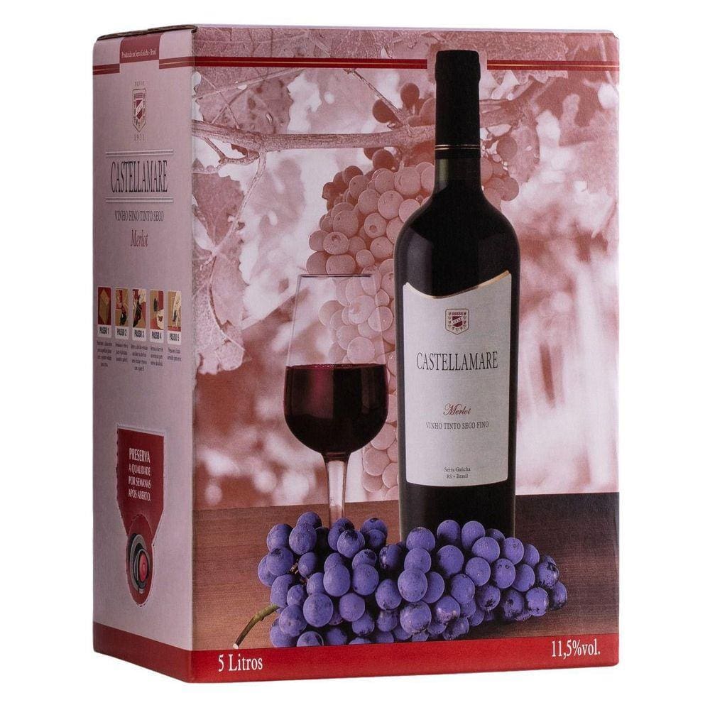 Vinho Merlort 5 Litros - Castellamare