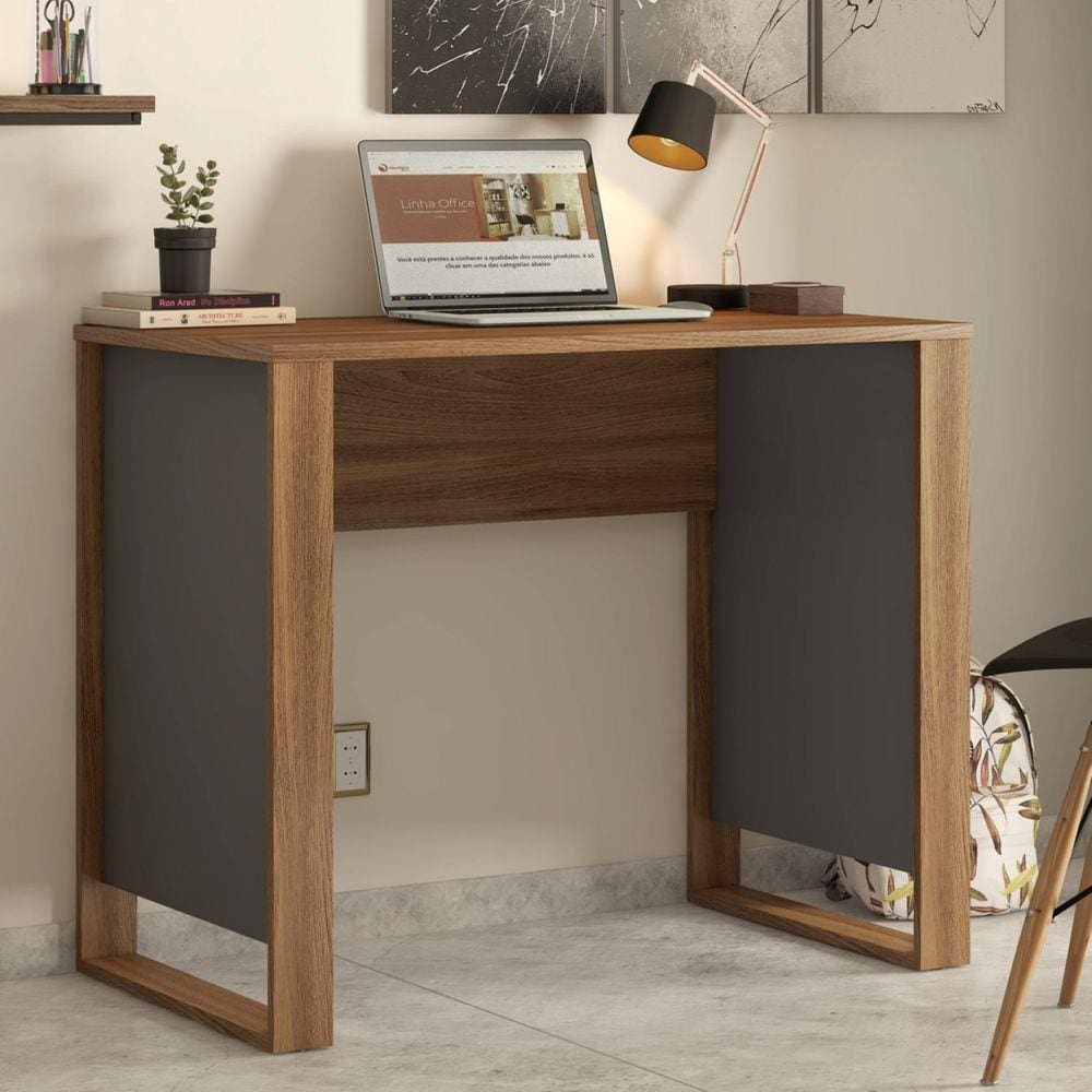 Mesa para Computador Office Morada Demóbile Amendola/Grafito