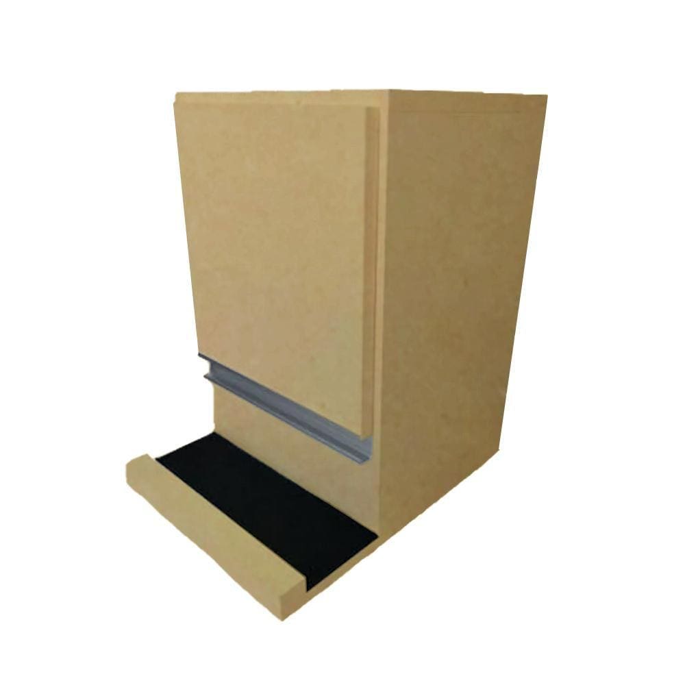 Suporte Para Bike Com Baú Em Mdf Natural