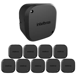 Kit 10 Caixas de Passagem Plástica Câmeras Bullet/Dome Interno VBOX 1100 Black Intelbras
