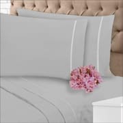 Jogo de Lençol 400 Fios Toque Suave e Macio Ponto Palito Cama Queen 3 Peças Casa Dona