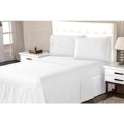 Jogo de Lençol 400 Fios 4 Peças com Lençol de Cima Ponto Palito Cama Queen Casa Dona