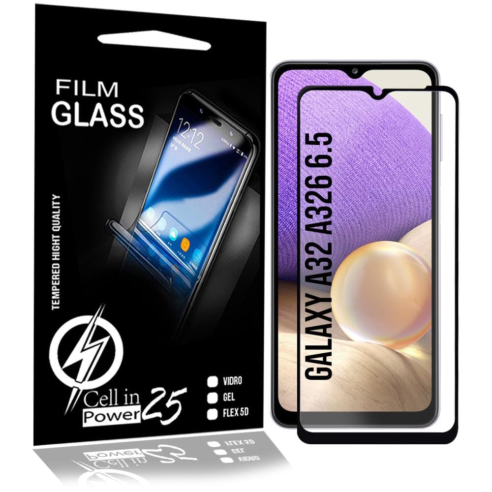 Película Vidro 3d SAMSUNG GALAXY A32 5G A326F TELA 6.5 PRETA