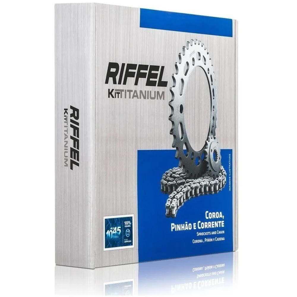 Kit Relação Cg Titan Fan 125 2009 A 2013 Riffel 91048