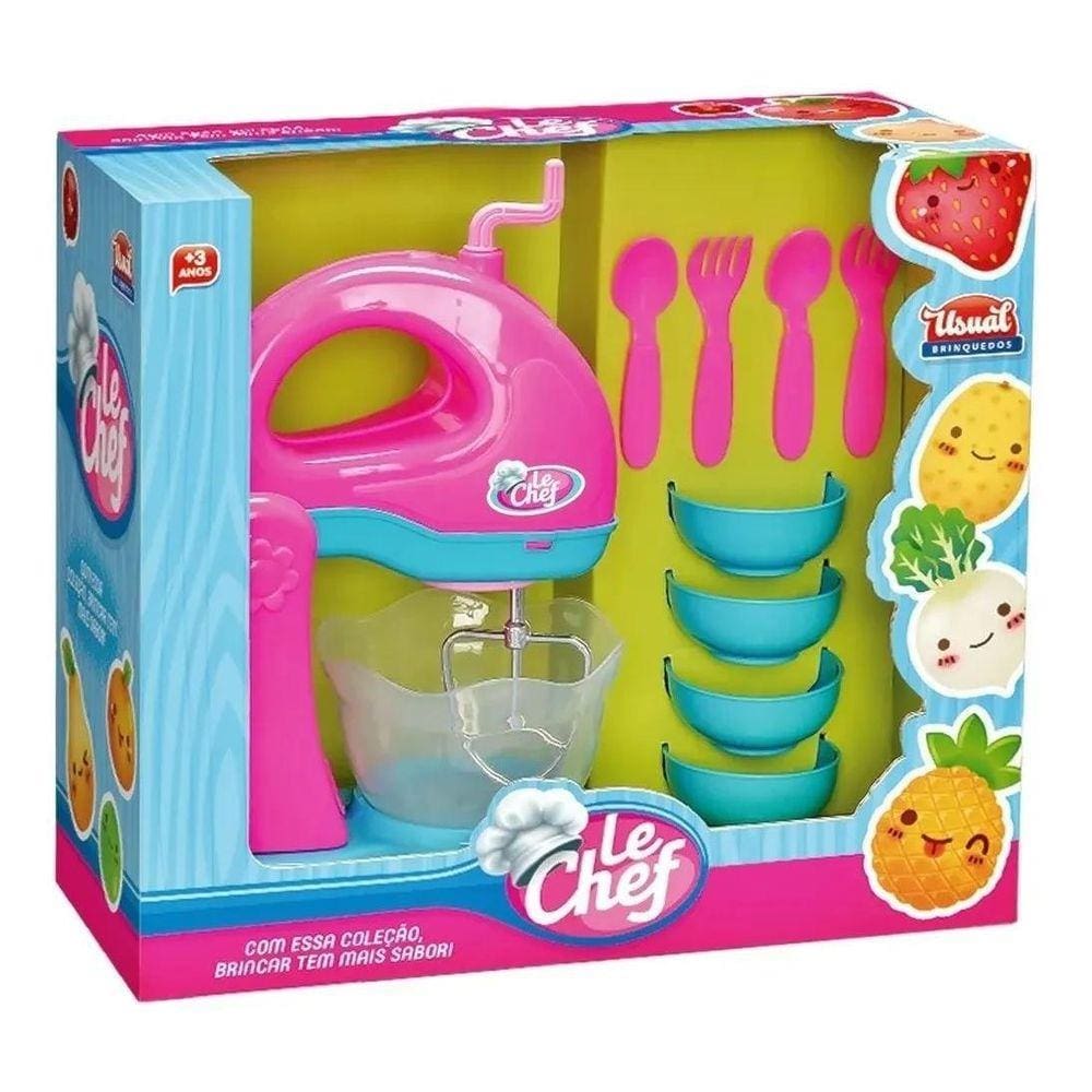 Kit Batedeira Casa Cozinha Infantil Menina Usual Brinquedos