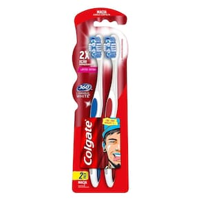 Escova Dental Colgate 360º Luminous White 2unidades Leve 2 Pague 1