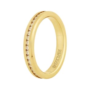 Aliança Aço Atena *Deusa da Sabedoria 3.45mm Gold IPG