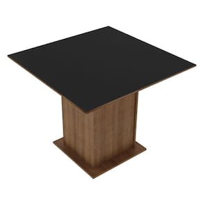 Mesa Madesa Quadrada Tampo de Madeira 5363 - Rustic/Preto