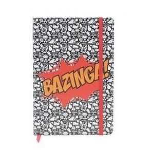 Caderneta The Big Bang Theory Bazinga Fd Preto/ Branco A5  - 43216