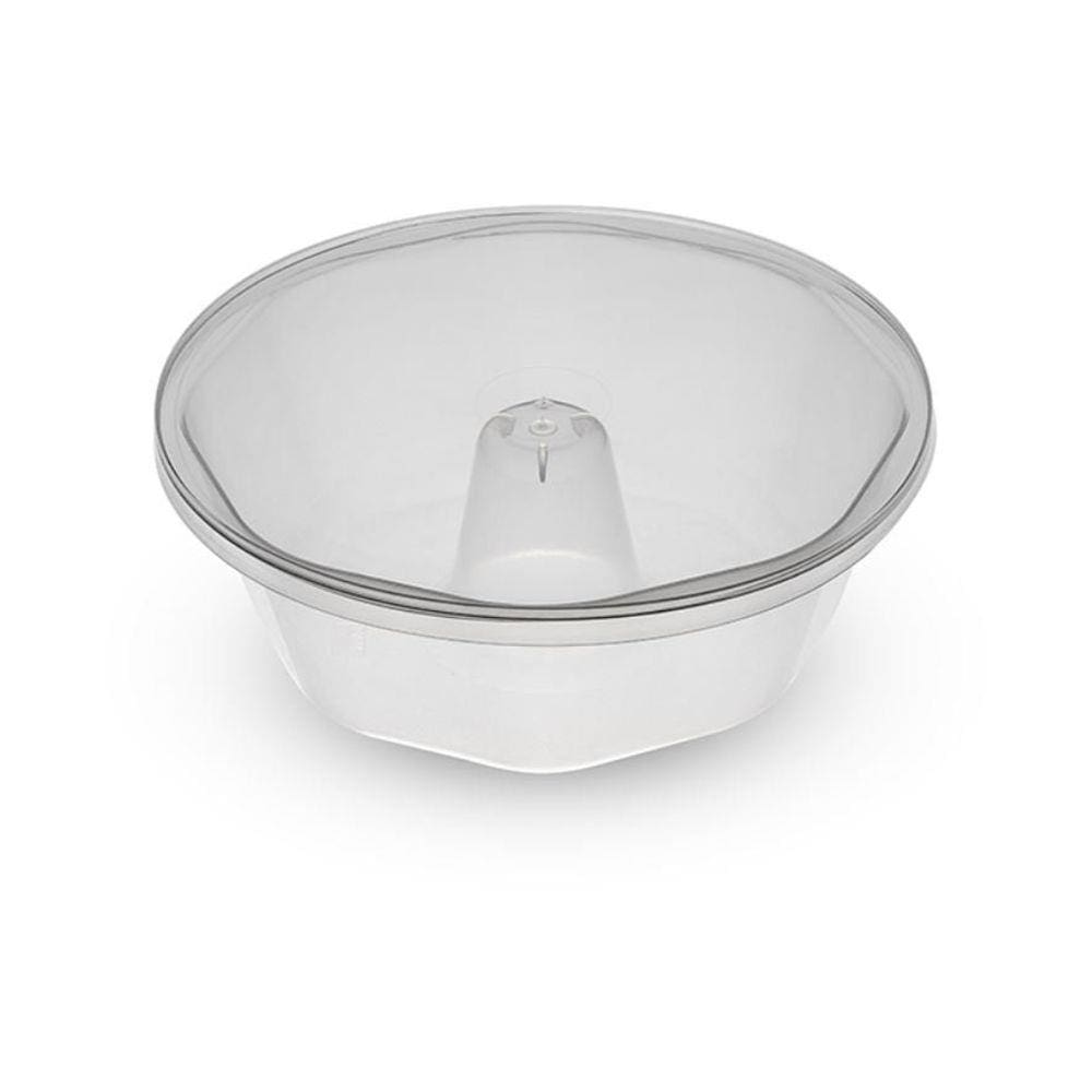 6un Forma forneavel para pudim 500ml com tampa - Plastilânia