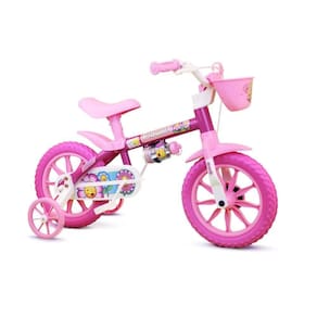 Bicicleta Infantil Aro 12 Flower Rosa