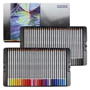 Estojo Lapis De Cor Staedtler Karat Aquarelavel 48 Cores
