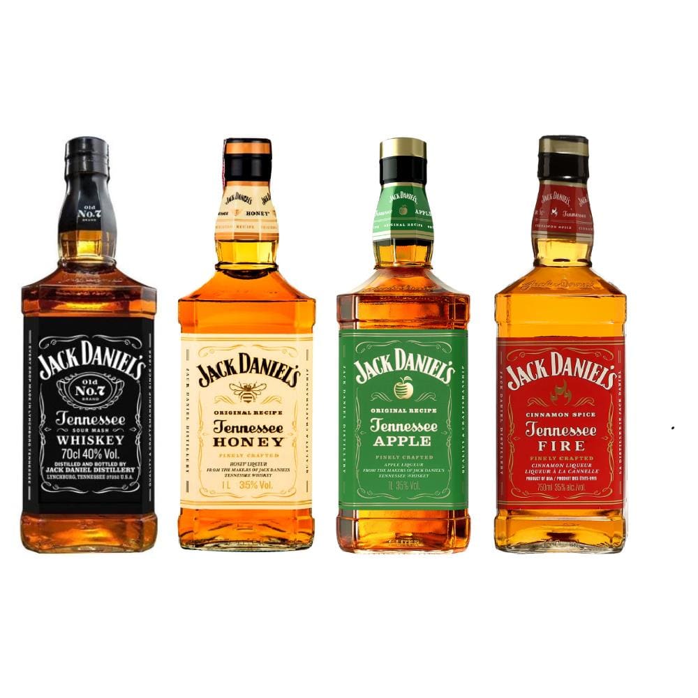 Kit Whiskey Jack Daniel`s Honey + Old n.7 + Apple + Fire 1L