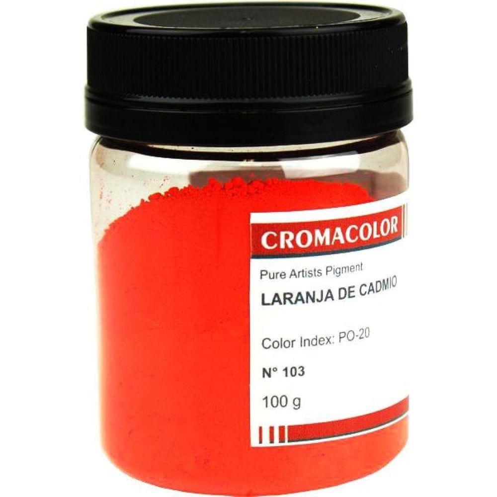 Pigmento Artistico Puro Cromacolor 103Laranja De Cadmio 100G