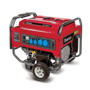 Gerador de Energia Gasolina B4T-8000E 8KVA Partida Manual e Elétrica Branco