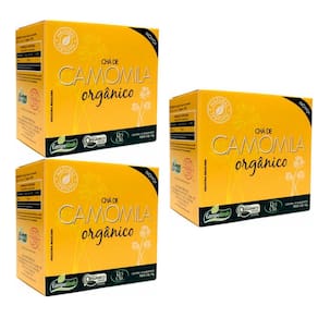 Kit 3cx Chá de Camomila – Orgânico (30 sachês) – Campo Verde