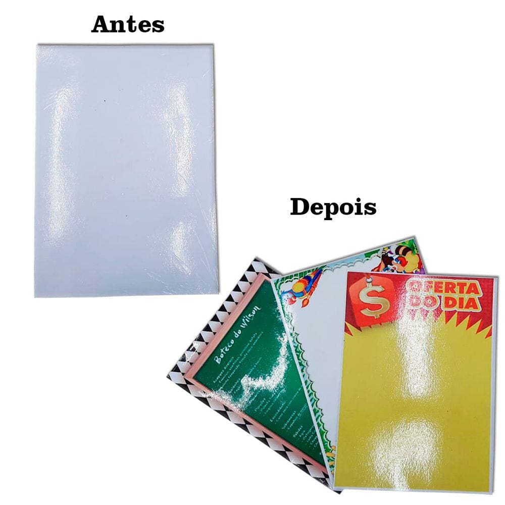 50 Fls de Papel Plastic Sublimável