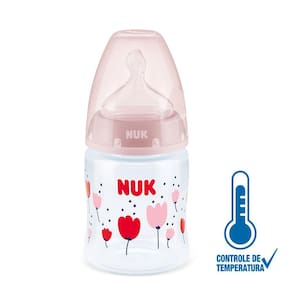 Mamadeira Nuk First Choice Controle de Temperatura S1 Girls 150ml