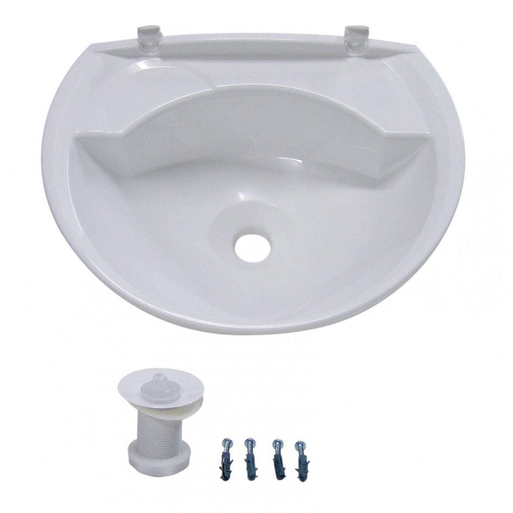 Pia Lavatório Plástico 36cmx28cm 3,8 Litros LV2 Astra Branco
